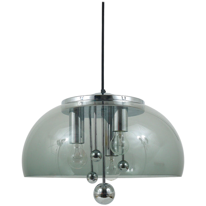 Doria Midcentury Space Age Globe Pendant Lamp, Germany, 1970s
