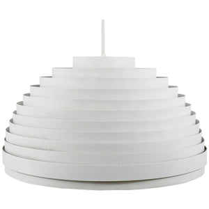 1960s Panton Style "Dynamic" Lamella Ring Pendant Moon Lamp by Vest, Austria