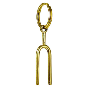 Carl Auböck Midcentury Tuning Fork Handmade Key Ring Chain Holder