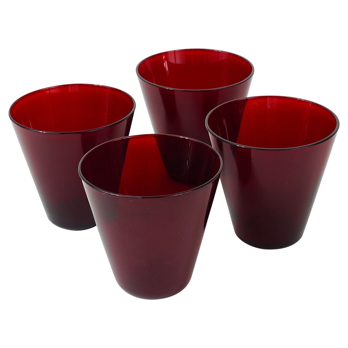 Quatre verres à boire Kartio Mid-Century de Kaj Franck par Nuutajarvi Nottsjo Finland