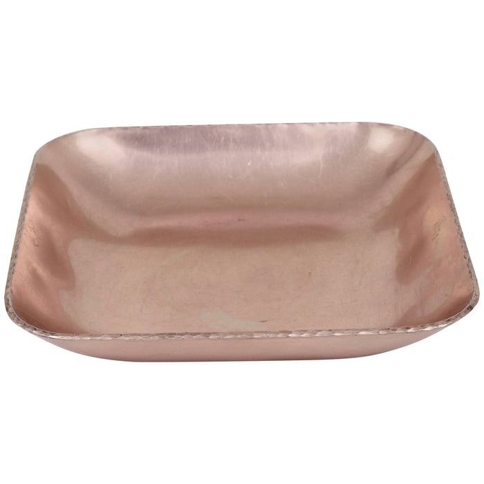 Bauhaus Rosé Aluminium Tray, Bowl, Vide-Poche, Zeppelin Werke, Germany, 1930s