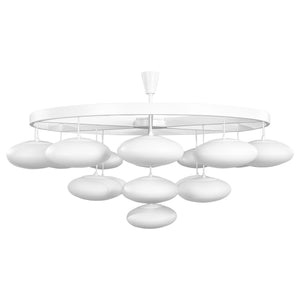 Impressive Midcentury Modern Cloud Chandelier from Volksgarten Milchhalle Vienna