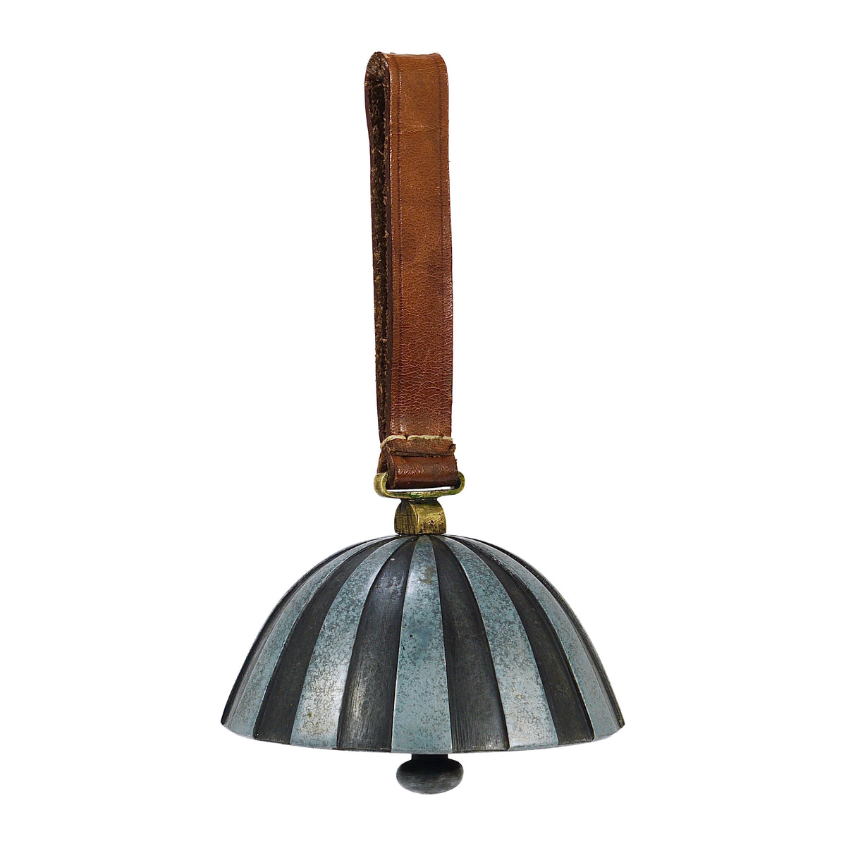 Carl Aubock Vintage Zebra Tischglocke #3604, Briefbeschwerer, Wien, 1950er-Jahre