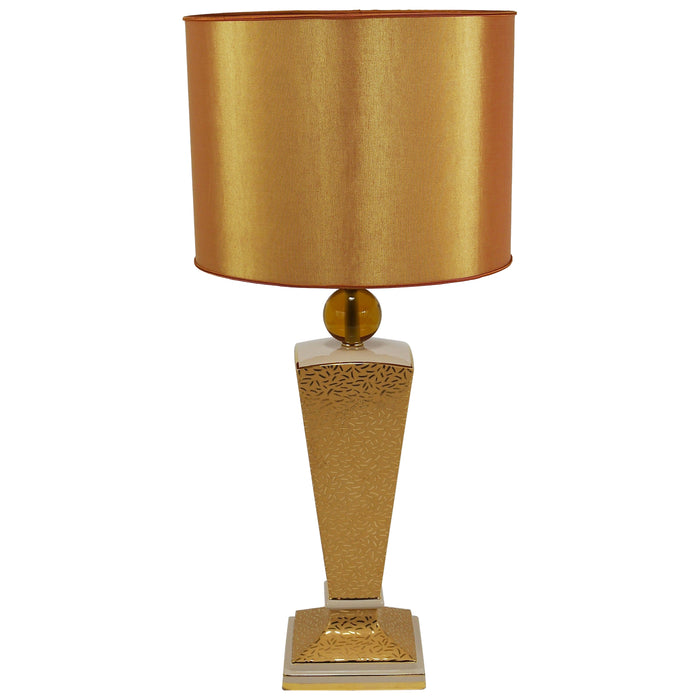 Post-Modern Memphis & Art Deco Style Porcelain Table or Side Lamp, Italy, 1980s