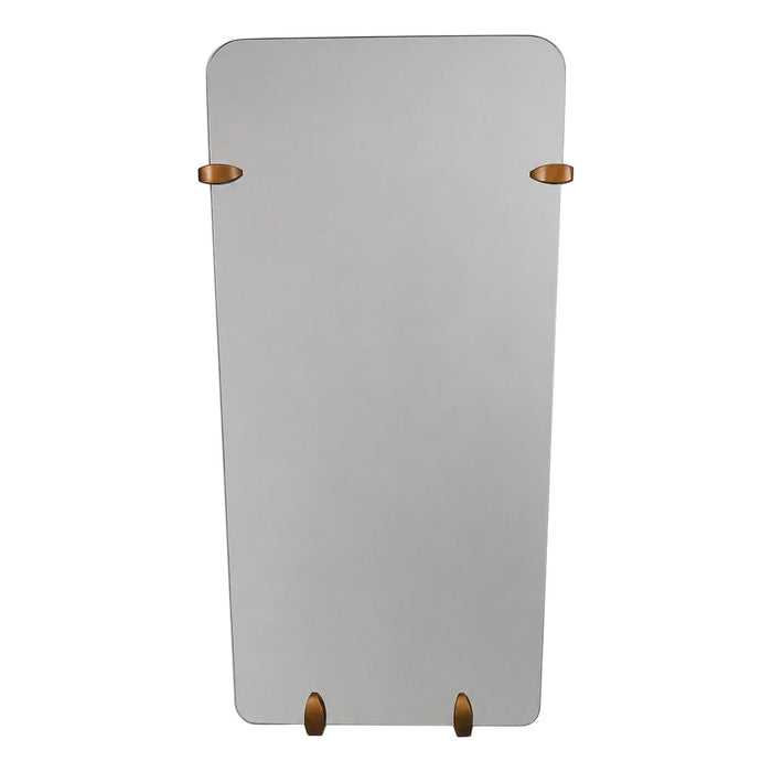 Large Trapezoidal Mid-Century Full-Length Wall Mirror, Vienna, Austria, 1950s