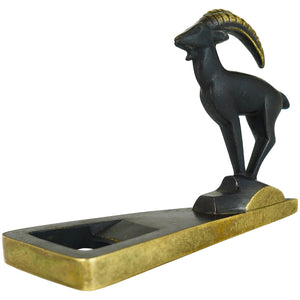 Herta Baller Capricorn Mid-Century Brass Bottle Opener, Vienna, Austria, 1950s