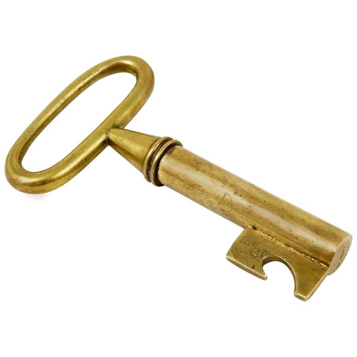 Carl Aubock Big Brass Key Cork Screw, Bottle Opener, Paperweight, Austria, 1950s