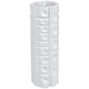 Rosenthal Germany Op Art Huge White Relief Porcelain Vase, 1960s