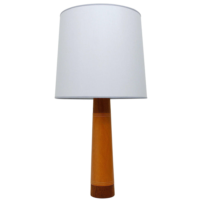 Bergboms Sweden Teak & Leather Mid-Century Table or Side Lamp, 1960s