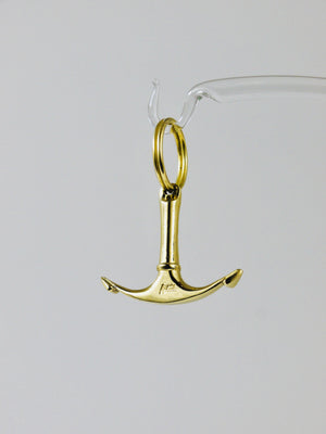 Carl Auböck Handgefertigter Mid-Century Anker-Schlüsselanhänger aus Messing