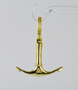 Carl Auböck Handgefertigter Mid-Century Anker-Schlüsselanhänger aus Messing