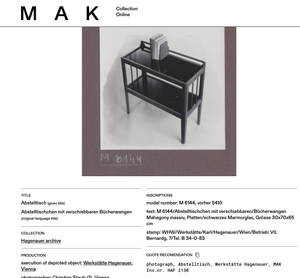 Hagenauer Jirasek Unique Side Table, Book Shelf, Shelving Unit, Vienna, 1940s