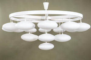 Impressive Midcentury Modern Cloud Chandelier from Volksgarten Milchhalle Vienna