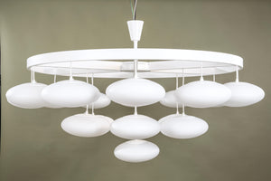 Impressive Midcentury Modern Cloud Chandelier from Volksgarten Milchhalle Vienna