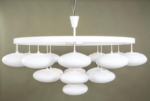 Impressive Midcentury Modern Cloud Chandelier from Volksgarten Milchhalle Vienna