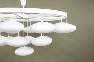 Impressive Midcentury Modern Cloud Chandelier from Volksgarten Milchhalle Vienna