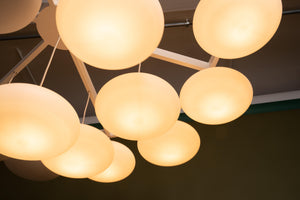 Impressive Midcentury Modern Cloud Chandelier from Volksgarten Milchhalle Vienna
