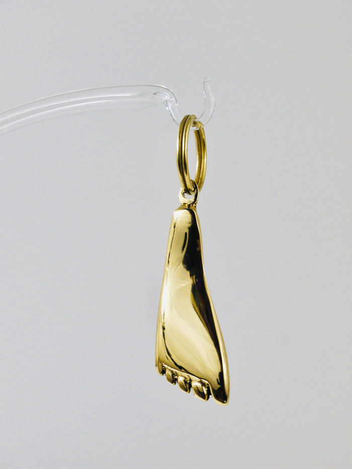 Carl Auböck Handcrafted Midcentury Foot Brass Figurine Key Ring Chain Holder