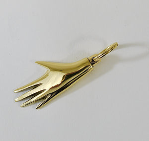 Carl Auböck handgefertigter Mid-Century Schlüsselanhänger „Hand“ aus Messing