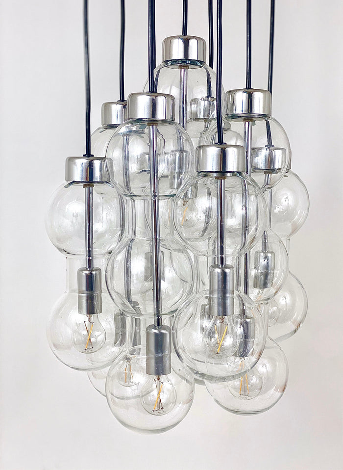 Impressive Doria Cascading Hourglass Chandelier, Space Age, Germany, 1960s