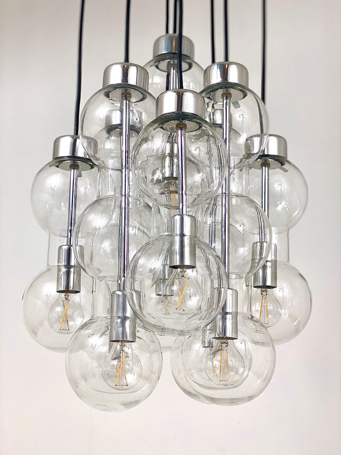 Impressive Doria Cascading Hourglass Chandelier, Space Age, Germany, 1960s