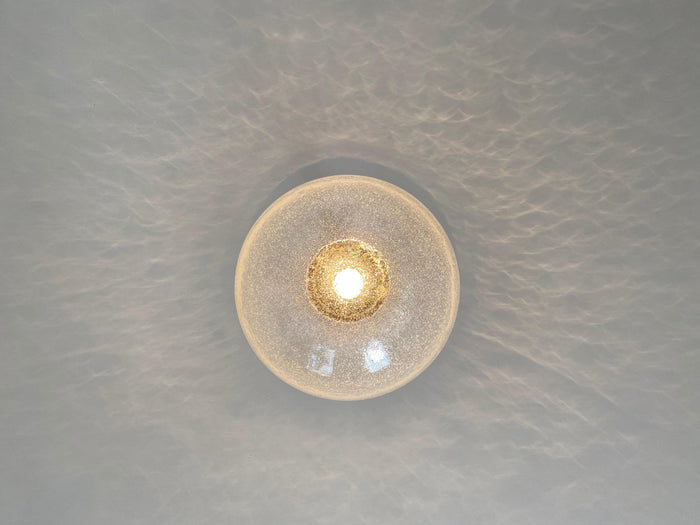 Large Peil & Putzler Bubble Glass and Chrome Globe Pendant Lamp, Germany, 1970s