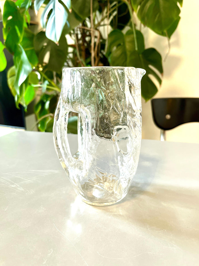 Koloman Moser Art Nouveau Glass Pitcher by Loetz Witwe, Bohemia, 1900s