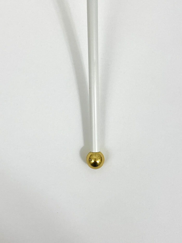 Josef Frank x J.T. Kalmar (Haus & Garten) White Tripod Brass Floor Lamp #2057