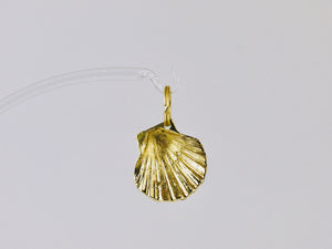 Carl Auböck Handcrafted Midcentury Brass Shell Figurine Key Ring Chain Holder