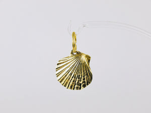 Carl Auböck Handcrafted Midcentury Brass Shell Figurine Key Ring Chain Holder