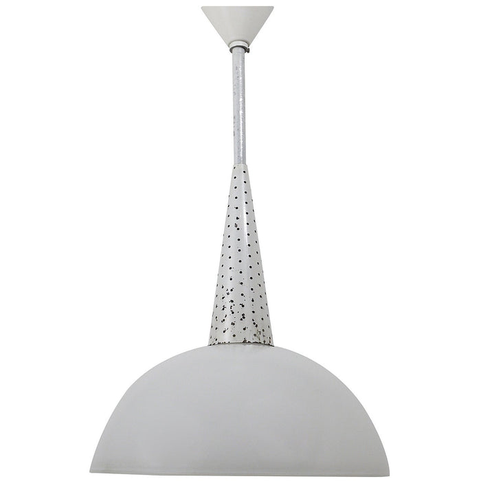 Mathieu Matégot Perforated Midcentury Pendant Lamp, Holophane, France, 1950s