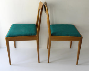 Vier Carl Auböck Mid-Century Nussbaum-Stühle A7, Wien, Österreich