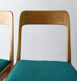 Vier Carl Auböck Mid-Century Nussbaum-Stühle A7, Wien, Österreich