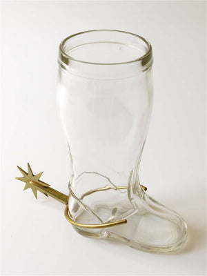 Carl Auböck Boot Pitcher, Vase, Drinking Glass with Brass Spur, Austria, 1950s