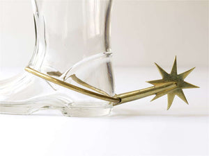 Carl Auböck Boot Pitcher, Vase, Drinking Glass with Brass Spur, Austria, 1950s