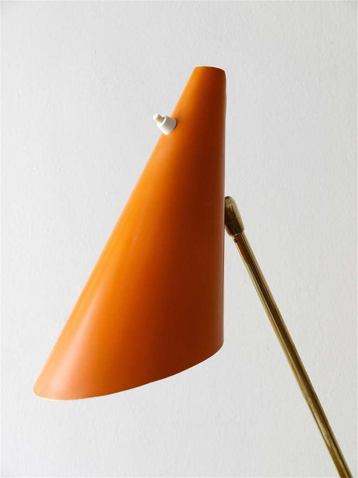 J.T. Kalmar Model "Style" Midcentury Cone Table Clamp Lamp, Vienna, 1950s