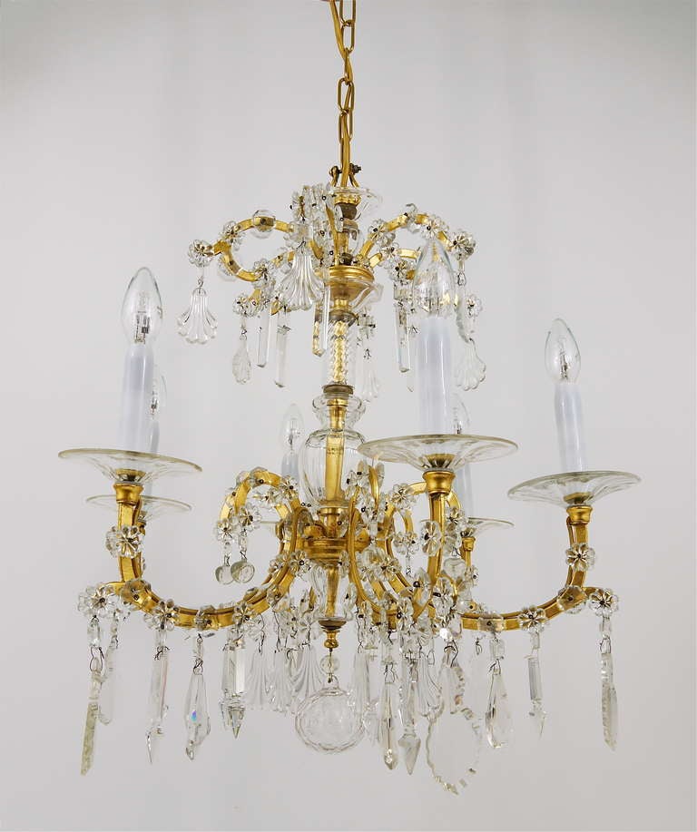 Lustre de salon Lobmeyr Baroque Maria Theresia, cristal, Vienne, années 1940