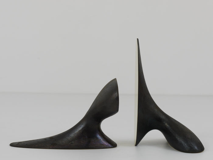 Pair Carl Auböck Minimalist Mid-Century Brass Bookends #3653, Vienna, Austria