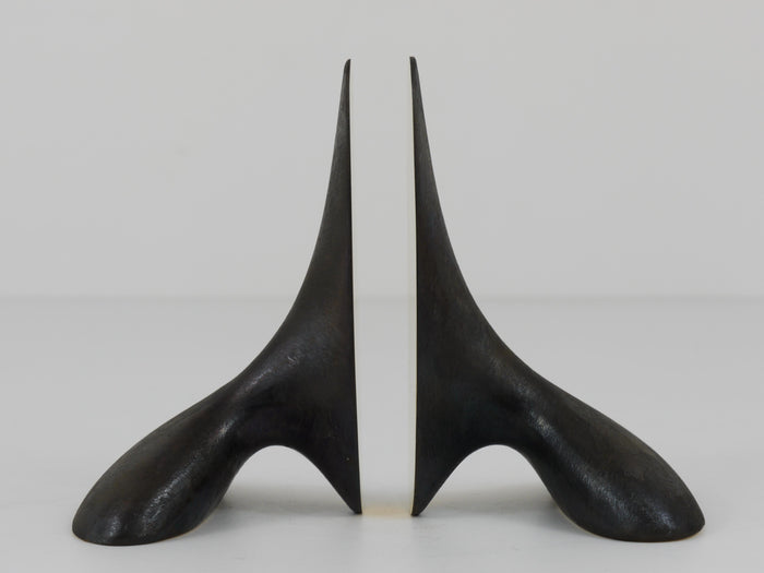 Pair Carl Auböck Minimalist Mid-Century Brass Bookends #3653, Vienna, Austria