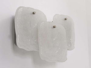 Bis zu 4 Kalmar Vienna Wandleuchten mit mattierten Eisglas-Paneelen, modernistische Wandlampen, 1960er-Jahre