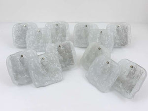 Bis zu 4 Kalmar Vienna Wandleuchten mit mattierten Eisglas-Paneelen, modernistische Wandlampen, 1960er-Jahre