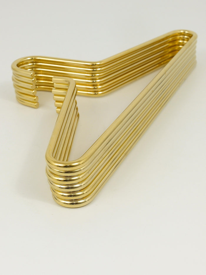 Up to 12 Austrian Modernist Solid Gold-Plated Coat Hangers from the 1970s
