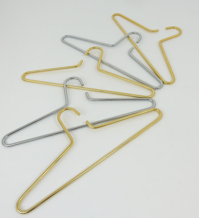 Up to 12 Austrian Modernist Solid Gold-Plated Coat Hangers from the 1970s