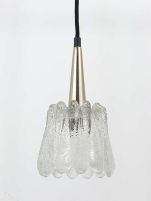 Carl Fagerlund Set of Three Glass Pendant Lights by Orrefors, Sweden, 1960s