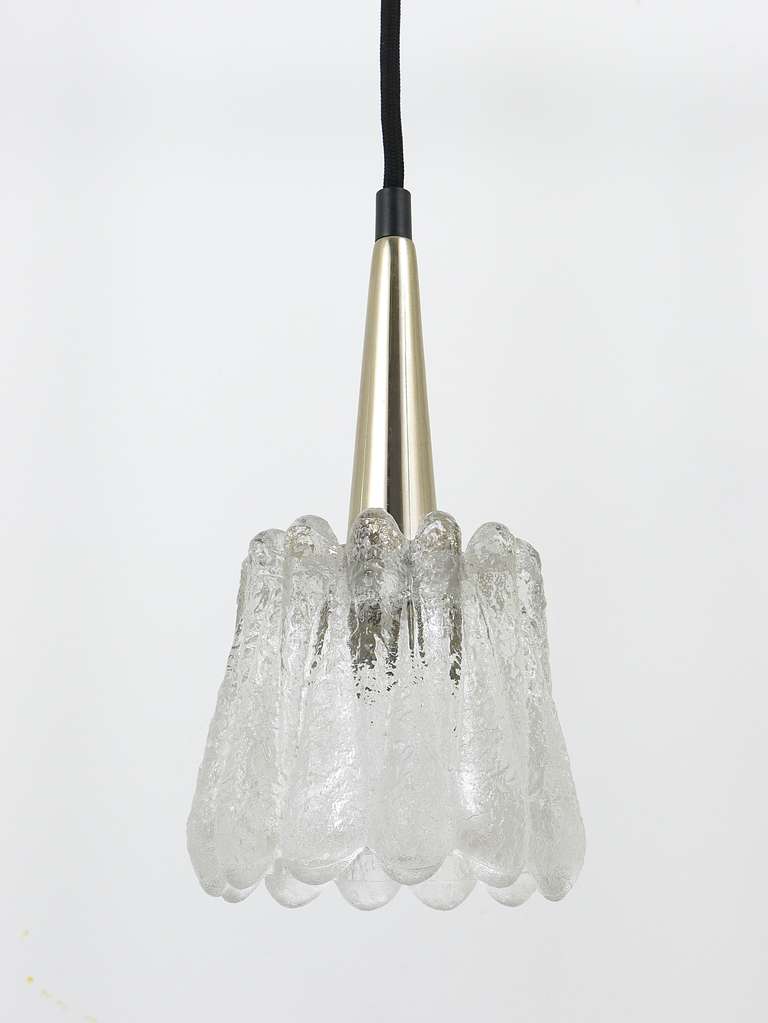 Ensemble de trois suspensions en verre par Carl Fagerlund pour Orrefors, Suède, années 1960