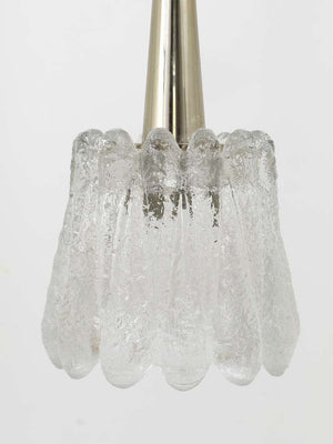 Carl Fagerlund Set of Three Glass Pendant Lights by Orrefors, Sweden, 1960s