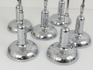Gino Sarfatti Style 4 Adjustable Pendant Lamps, Gebr. Cosack, Germany, 1970s