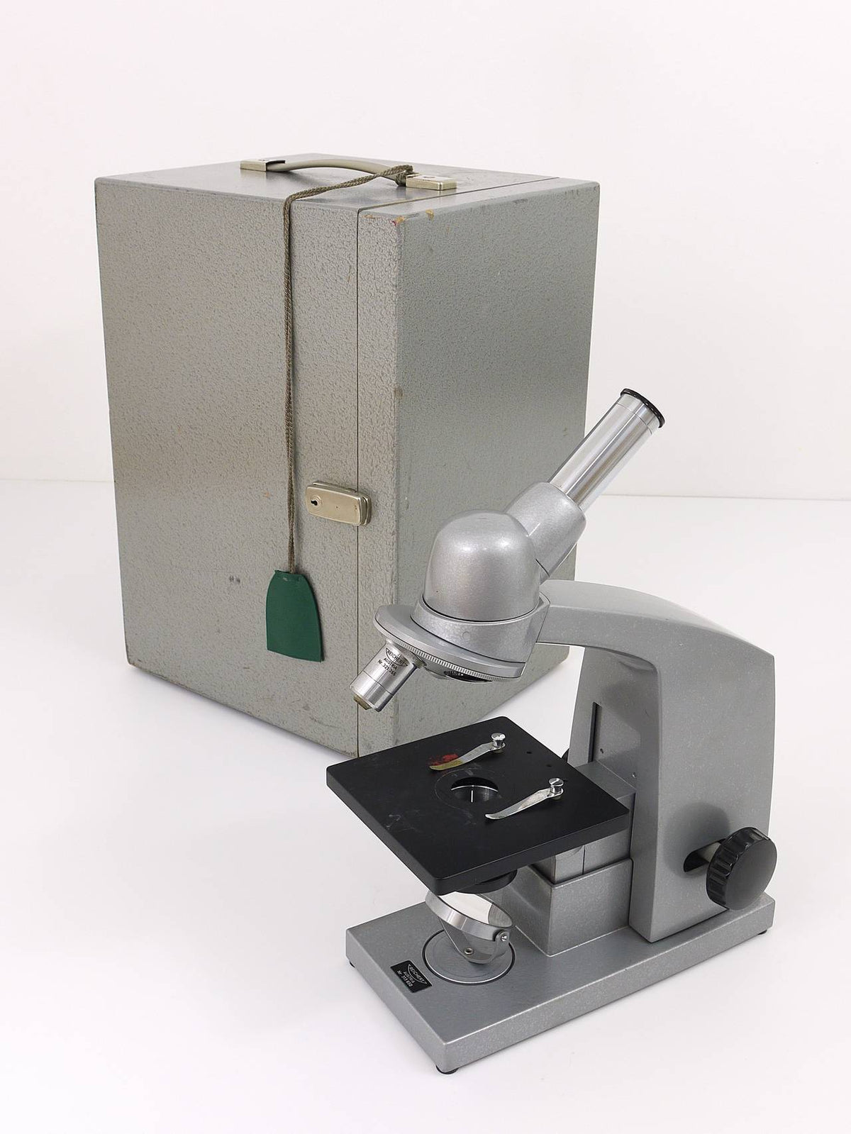 希少な顕微鏡「Neopan」、Carl Aubock作、1963年
