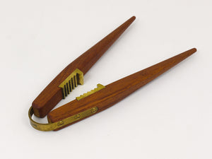 Carl Auböck Mid-Century Nussknacker aus Teak & Messing, Wien, Österreich, 1950er-Jahre
