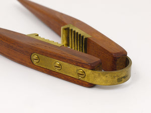 Carl Auböck Mid-Century Nussknacker aus Teak & Messing, Wien, Österreich, 1950er-Jahre